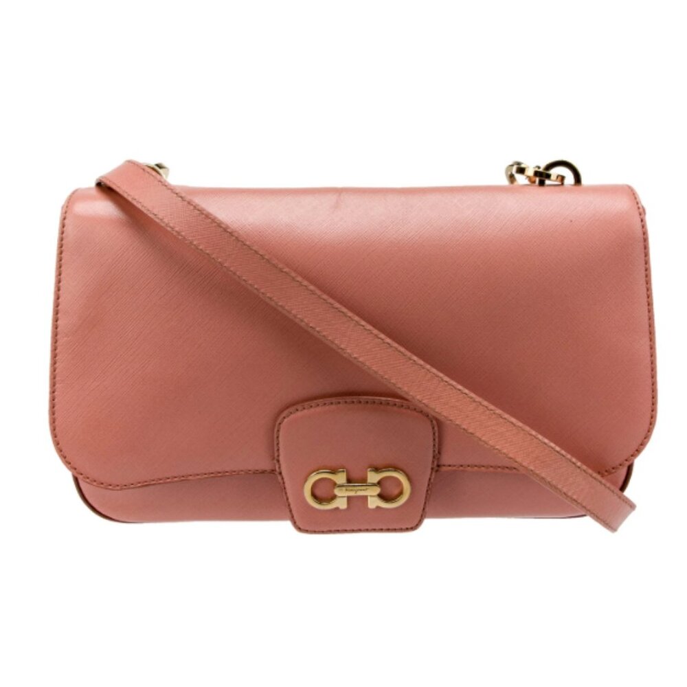 Salvatore Ferragao Bree Saffiano Leather Bag